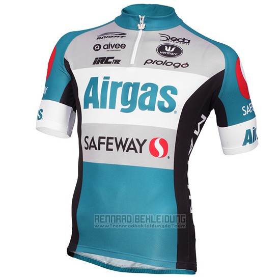 2015 Fahrradbekleidung D3 Devo Airgas Blau und Shwarz Trikot Kurzarm und Tragerhose