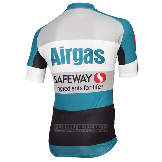 2015 Fahrradbekleidung D3 Devo Airgas Blau und Shwarz Trikot Kurzarm und Tragerhose