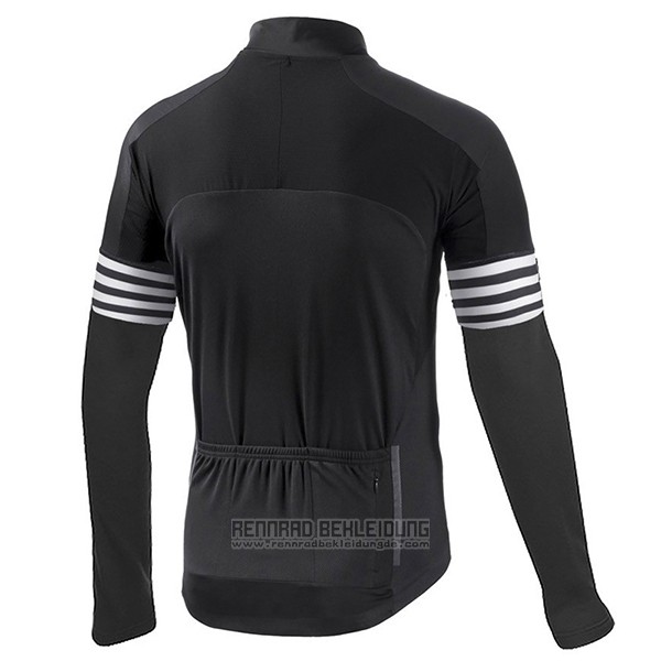 2017 Fahrradbekleidung Aero Noir Shwarz Trikot Langarm und Tragerhose