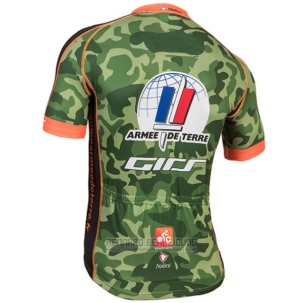 2017 Fahrradbekleidung Armee De Terre Tarnung Trikot Kurzarm und Tragerhose