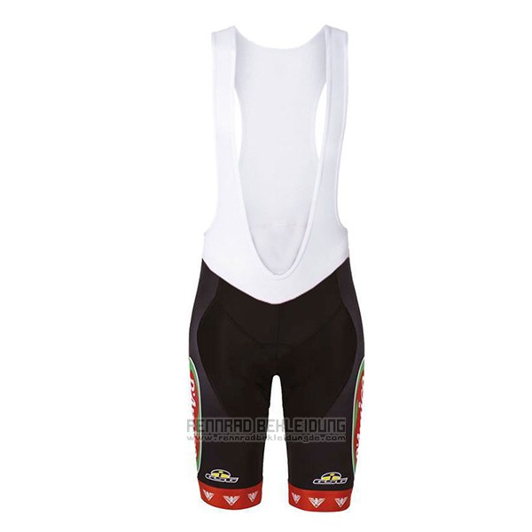 2017 Fahrradbekleidung D'amico Bottecchia Shwarz Trikot Kurzarm und Tragerhose