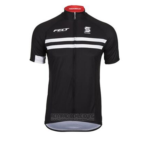 2017 Fahrradbekleidung Felt Shwarz und Wei Trikot Kurzarm und Tragerhose