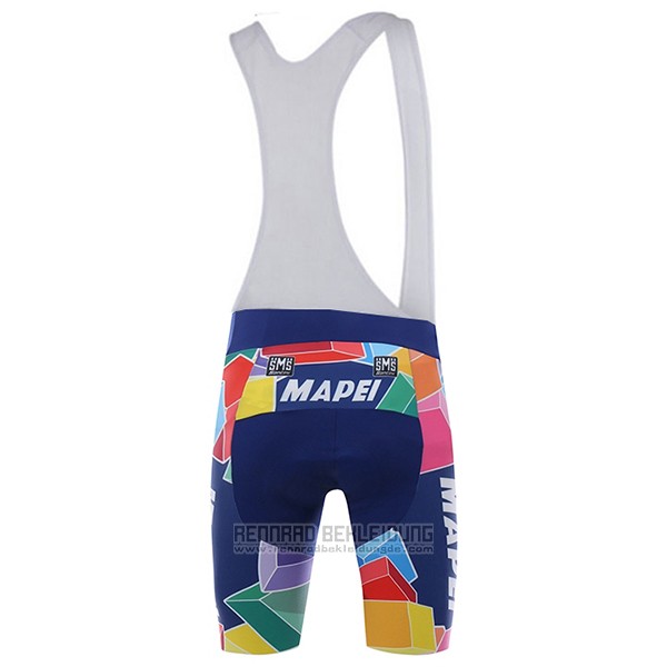 2017 Fahrradbekleidung Mapei Blau Trikot Kurzarm und Tragerhose - zum Schließen ins Bild klicken