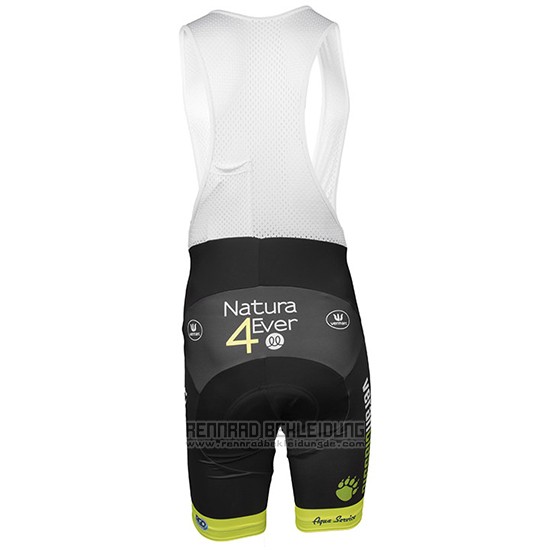 2017 Fahrradbekleidung Wb Verlanclassics Aquality Project Grun und Shwarz Trikot Kurzarm und Tragerhose