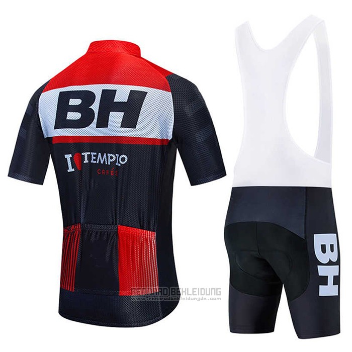 2020 Fahrradbekleidung BH Templo Rot Wei Shwarz Trikot Kurzarm und Tragerhose