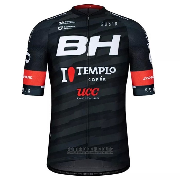 2021 Fahrradbekleidung BH Templo Shwarz Trikot Kurzarm und Tragerhose - zum Schließen ins Bild klicken