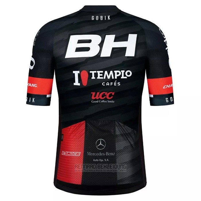 2021 Fahrradbekleidung BH Templo Shwarz Trikot Kurzarm und Tragerhose