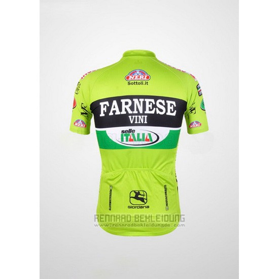 Fahrradbekleidung Farnese Shwarz und Grun Trikot Kurzarm und Tragerhose - zum Schließen ins Bild klicken