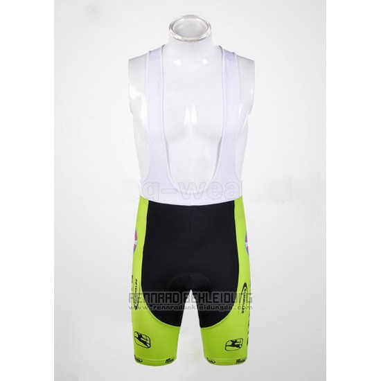 Fahrradbekleidung Farnese Shwarz und Grun Trikot Kurzarm und Tragerhose