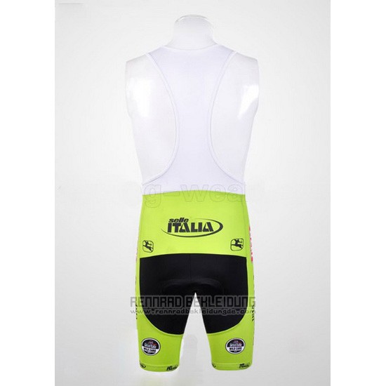 Fahrradbekleidung Farnese Shwarz und Grun Trikot Kurzarm und Tragerhose