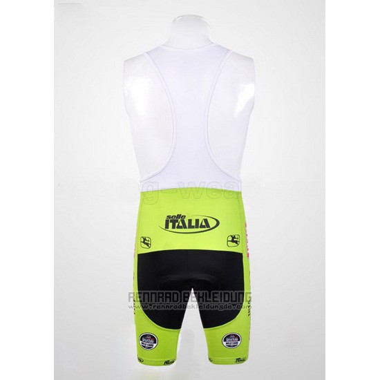 Fahrradbekleidung Farnese Shwarz und Grun Trikot Kurzarm und Tragerhose