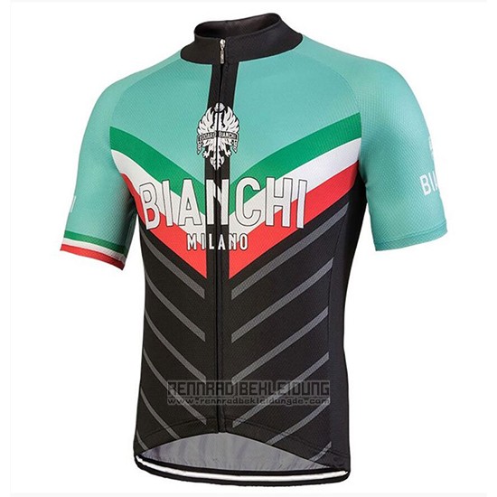 2018 Fahrradbekleidung Bianchi Tiera Licht Grun und Shwarz Trikot Kurzarm und Tragerhose - zum Schließen ins Bild klicken