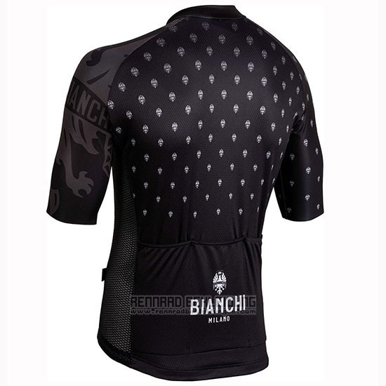 2019 Fahrradbekleidung Bianchi Mtx Shwarz Trikot Kurzarm und Tragerhose