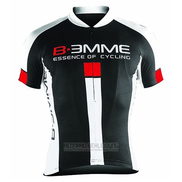 2017 Fahrradbekleidung Biemme Identity Shwarz Trikot Kurzarm und Tragerhose