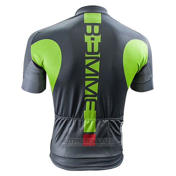 2017 Fahrradbekleidung Biemme Poison Grun Trikot Kurzarm und Tragerhose