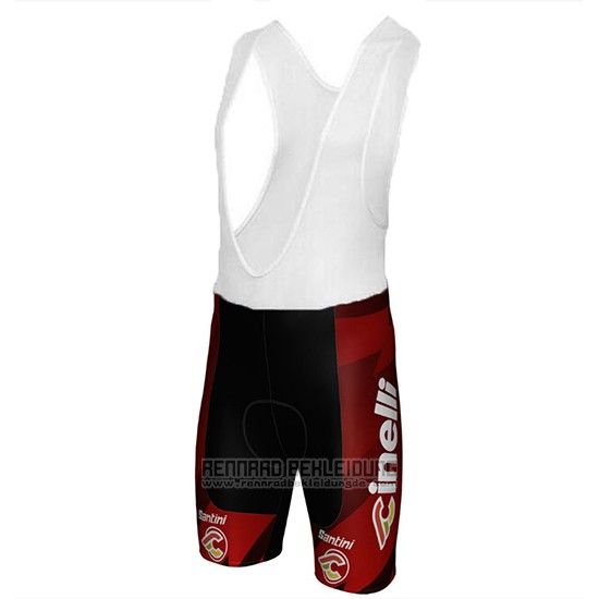 2018 Fahrradbekleidung Cinelli Chrome Dunkel und Rot Trikot Kurzarm und Tragerhose