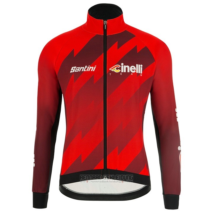 2018 Fahrradbekleidung Cinelli Dunkel Rot Trikot Langarm und Tragerhose - zum Schließen ins Bild klicken