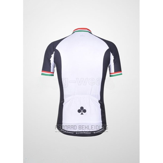 2011 Fahrradbekleidung Colnago Shwarz und Wei Trikot Kurzarm und Tragerhose