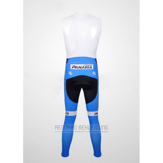 2012 Fahrradbekleidung Colnago Azurblau und Wei Trikot Langarm und Tragerhose