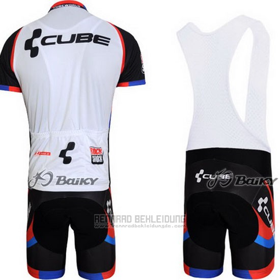 2011 Fahrradbekleidung Cube Shwarz und Wei Trikot Kurzarm und Tragerhose