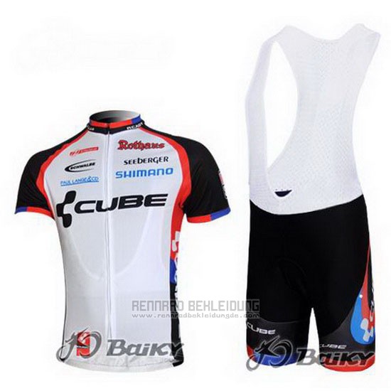 2011 Fahrradbekleidung Cube Shwarz und Wei Trikot Kurzarm und Tragerhose - zum Schließen ins Bild klicken