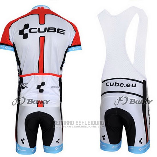 2012 Fahrradbekleidung Cube Shwarz und Wei Trikot Kurzarm und Tragerhose