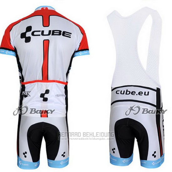 2012 Fahrradbekleidung Cube Shwarz und Wei Trikot Kurzarm und Tragerhose - zum Schließen ins Bild klicken