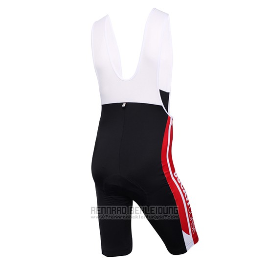 2016 Fahrradbekleidung Ducati Wei und Rot Trikot Kurzarm und Tragerhose