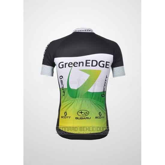 2012 Fahrradbekleidung GreenEDGE Shwarz und Grun Trikot Kurzarm und Tragerhose