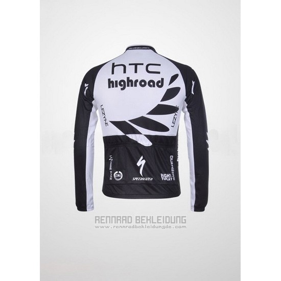 2011 Fahrradbekleidung HTC Highroad Shwarz und Wei Trikot Langarm und Tragerhose