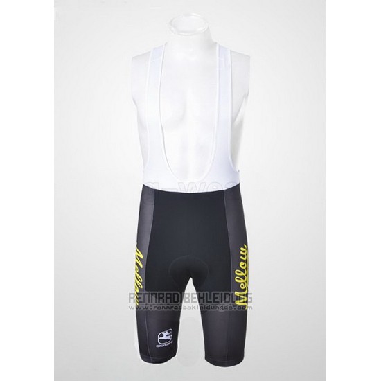 2010 Fahrradbekleidung Johnnys Shwarz und Gelb Trikot Kurzarm und Tragerhose