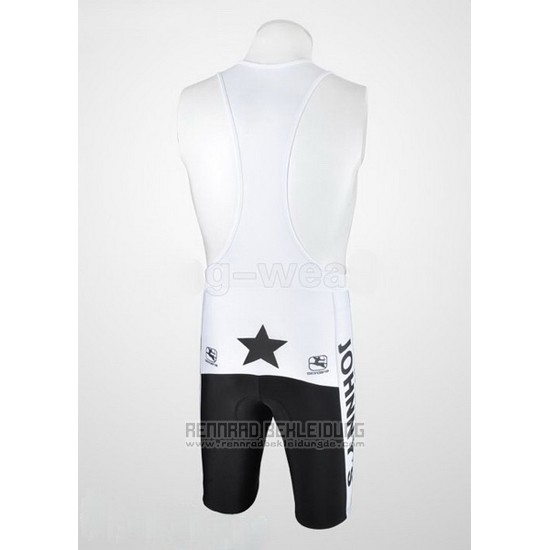 2010 Fahrradbekleidung Johnnys Shwarz und Wei Trikot Kurzarm und Tragerhose