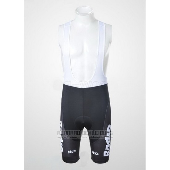 2011 Fahrradbekleidung Johnnys Wei und Rot Trikot Kurzarm und Tragerhose