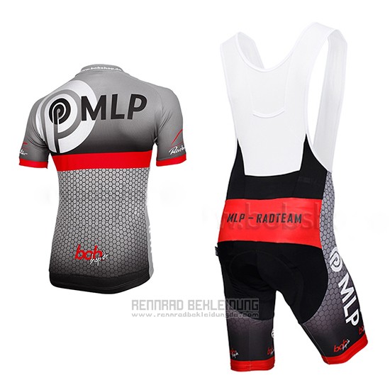 2013 Fahrradbekleidung MLP Team Bergstrasse Grau Trikot Kurzarm und Tragerhose