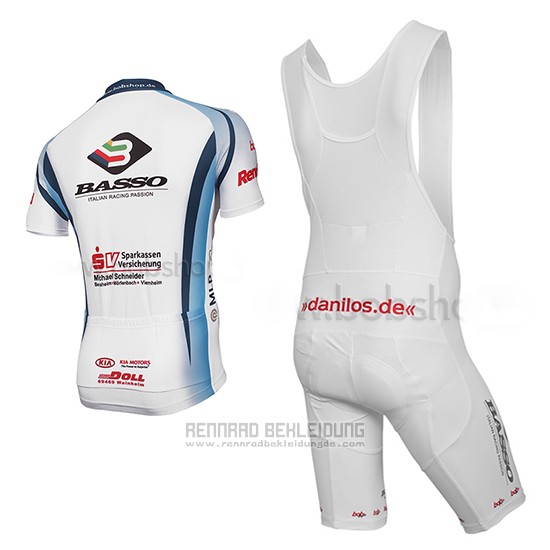 2014 Fahrradbekleidung MLP Team Bergstrasse Wei Trikot Kurzarm und Tragerhose