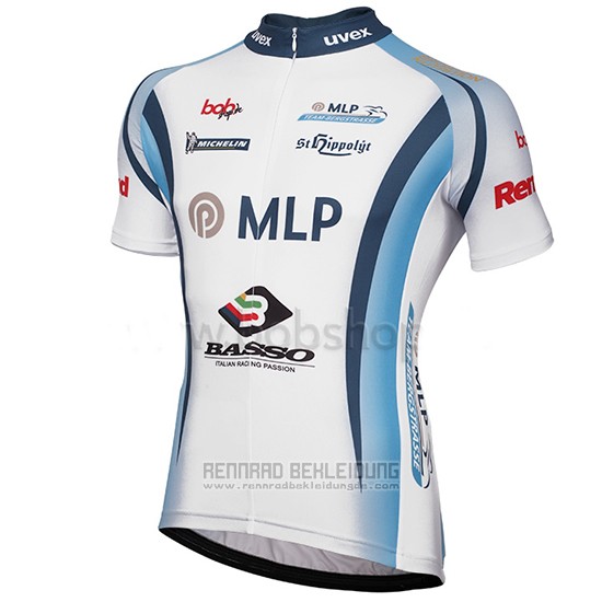 2014 Fahrradbekleidung MLP Team Bergstrasse Wei Trikot Kurzarm und Tragerhose