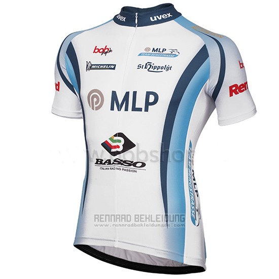 2014 Fahrradbekleidung MLP Team Bergstrasse Wei Trikot Kurzarm und Tragerhose - zum Schließen ins Bild klicken