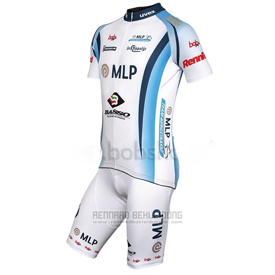 2014 Fahrradbekleidung MLP Team Bergstrasse Wei Trikot Kurzarm und Tragerhose - zum Schließen ins Bild klicken