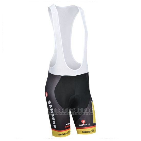 2014 Fahrradbekleidung MTN Shwarz und Gelb Trikot Kurzarm und Tragerhose