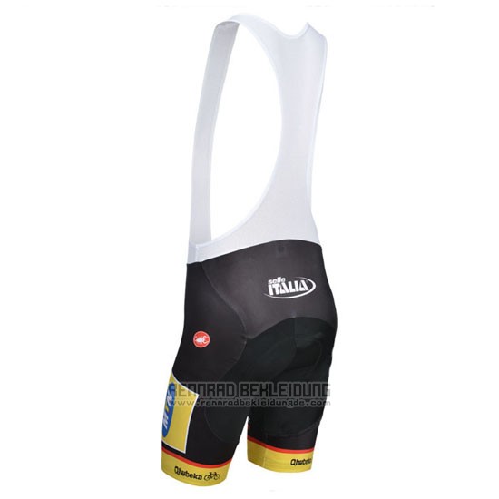 2014 Fahrradbekleidung MTN Shwarz und Gelb Trikot Kurzarm und Tragerhose