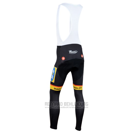 2014 Fahrradbekleidung MTN Shwarz und Gelb Trikot Langarm und Tragerhose - zum Schließen ins Bild klicken