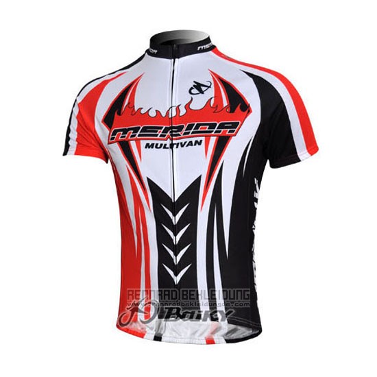 2011 Fahrradbekleidung Merida Shwarz und Rot Trikot Kurzarm und Tragerhose