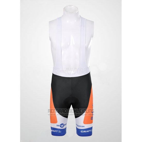 2012 Fahrradbekleidung Rabobank Blau und Wei Trikot Kurzarm und Tragerhose