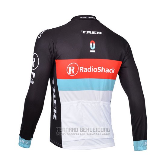 2013 Fahrradbekleidung Radioshack Wei und Shwarz Trikot Langarm und Tragerhose - zum Schließen ins Bild klicken