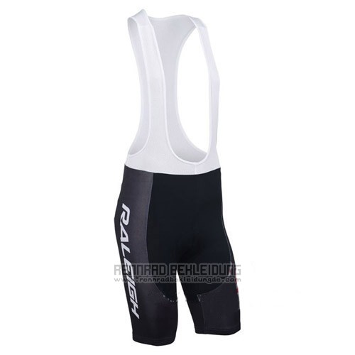 2014 Fahrradbekleidung Raleigh Shwarz und Rot Trikot Kurzarm und Tragerhose