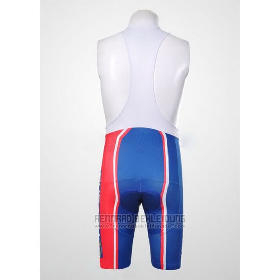 2011 Fahrradbekleidung Subaru Azurblau und Gelb Trikot Kurzarm und Tragerhose