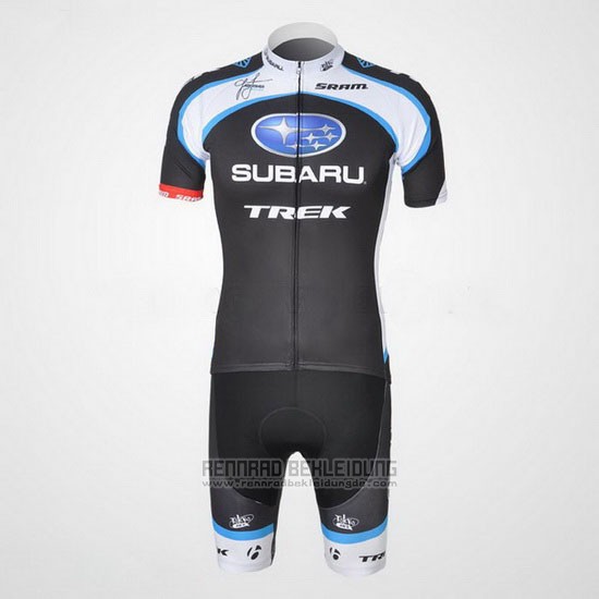 2011 Fahrradbekleidung Subaru Wei und Shwarz Trikot Kurzarm und Tragerhose - zum Schließen ins Bild klicken