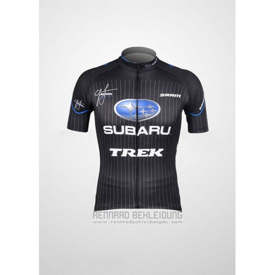 2012 Fahrradbekleidung Subaru Shwarz Trikot Kurzarm und Tragerhose