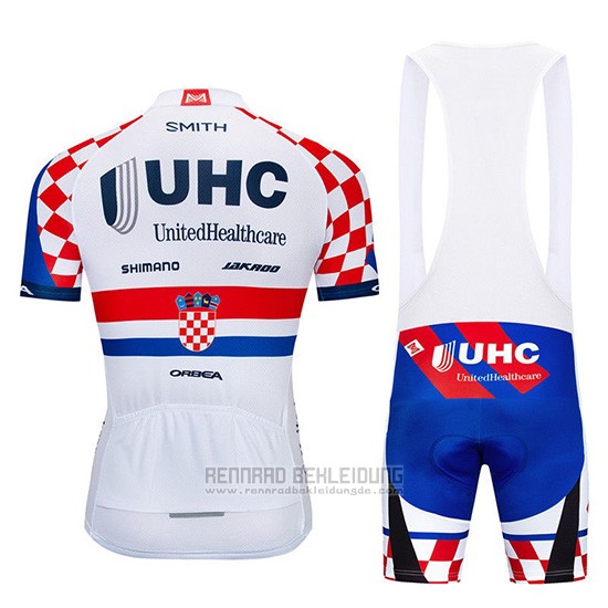 2019 Fahrradbekleidung Uhc Wei Rot Blau Trikot Kurzarm und Overall - zum Schließen ins Bild klicken