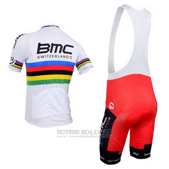 2013 Fahrradbekleidung UCI Weltmeister BMC Trikot Kurzarm und Tragerhose